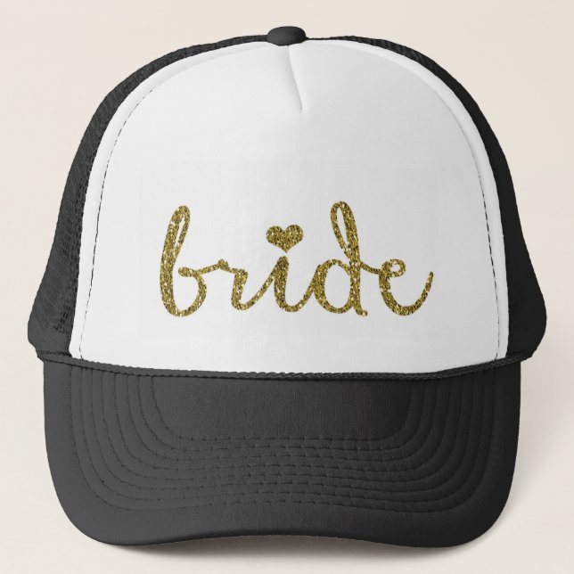 Le casquette du camionneur de jeune mariée (Devant)
