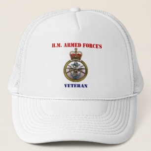 Le casquette du vétéran de la force de H.M.Armed