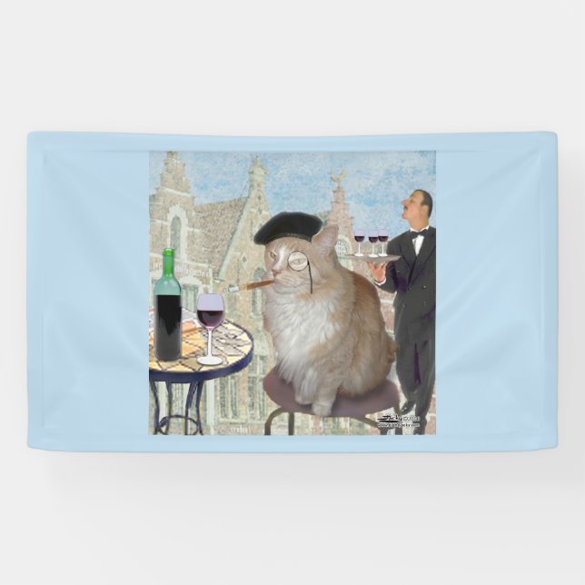 Le Cat du Cafe Banner (Horizontal)
