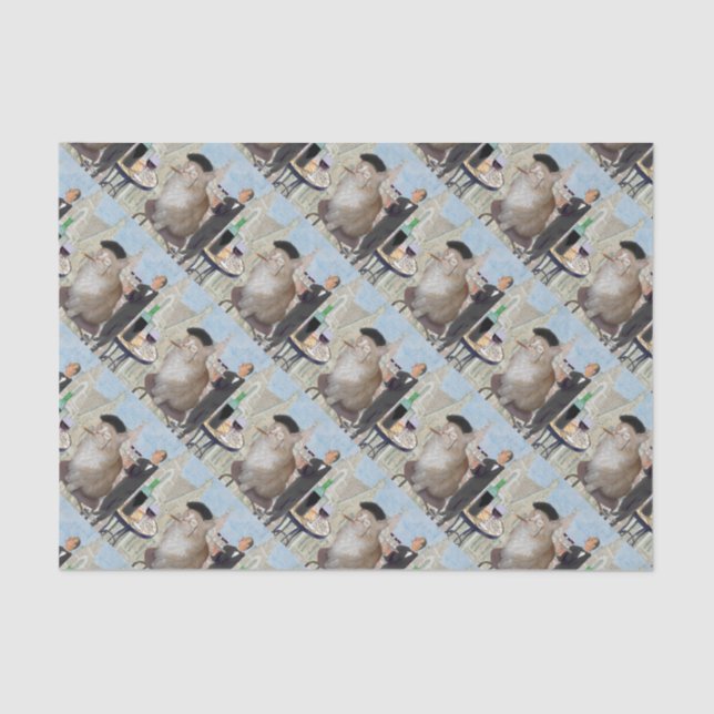 Le Cat du Cafe Tissue Paper (Front)