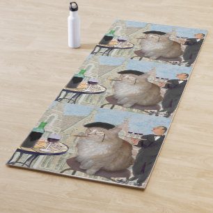 Le Cat du Cafe Yoga Mat