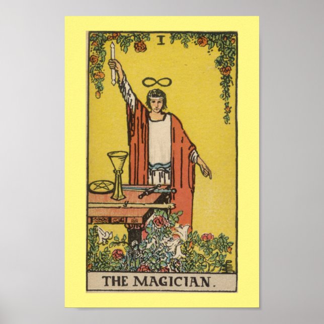Le cavalier Waite Smith Tarot : Poster du magicien (Devant)