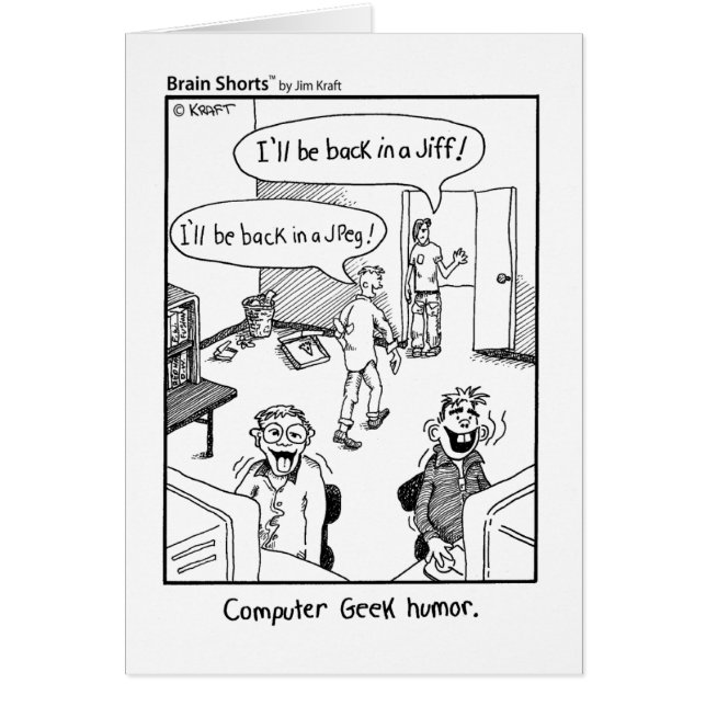 Le cerveau court-circuite le "humour de geek" par (Devant)