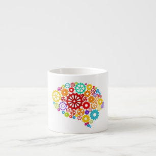 Le cerveau embraye la tasse de café express