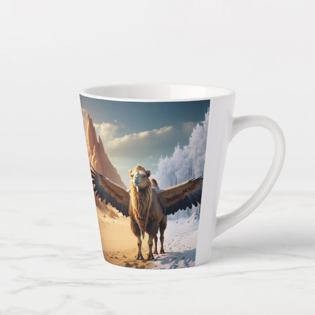 Le chameau volant Latte Mug (Droite)