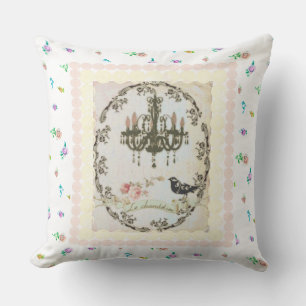 Le Chandelier Colourful Rose buds Reversible Pillo Throw Pillow
