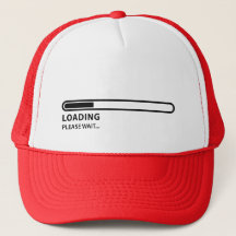 Le chargement svp attendent le casquette de