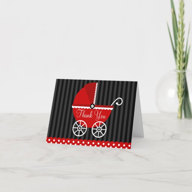 Le chariot noir rouge pointille le Merci (Devant)