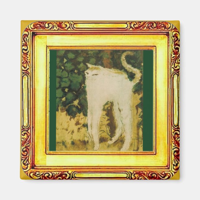 Le Chat Blanc, Bonnard Magnet (Devant)