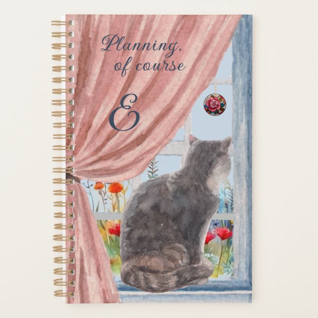 Le chat dans le calendrier des fleurs Pittoresques (Devant)
