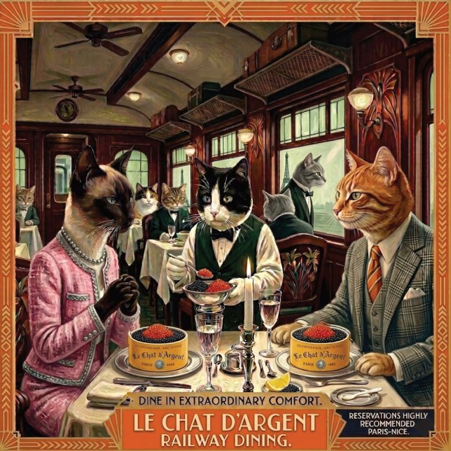 Le Chat d'Argent VOYAGE Series cat bowl (For a trip nobody wants to end.)