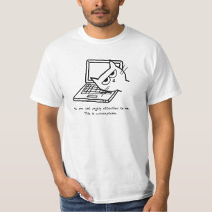 Le chat fâché exige l'attention - T-shirt drôle