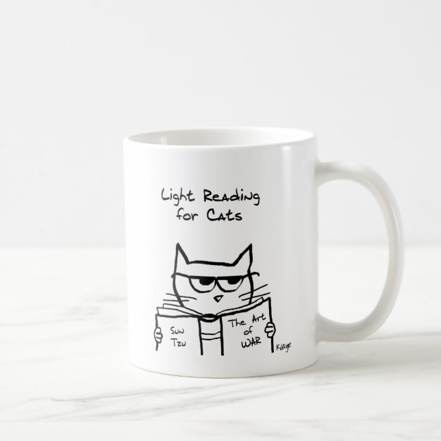 Le chat fâché trace la guerre - tasse de café (Droite)