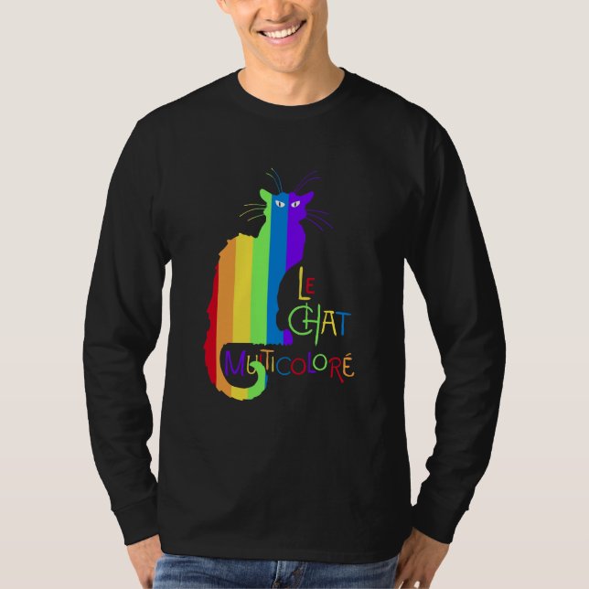 Le Chat Multicoloré T-Shirt (Front)