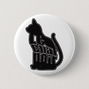 Le Chat Noir 2 Inch Round Button