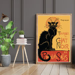 Le Chat Noir by Steinlen Poster<br><div class="desc">A poster with the colour lithograph from 1896 by Théophile-Alexandre Steinlen (1859-1923). Le Chat Noir (The Black Cat), which was a cabaret owned by Rodolphe Salis. Steinlen was a Swiss born French printmaker and artist.</div>