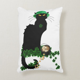 Le Chat Noir Clover St. Patrick's Day Accent Pillow