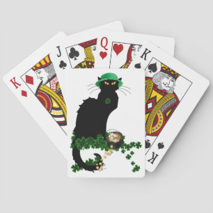 Le Chat Noir Clover St. Patrick's Day Playing Cards
