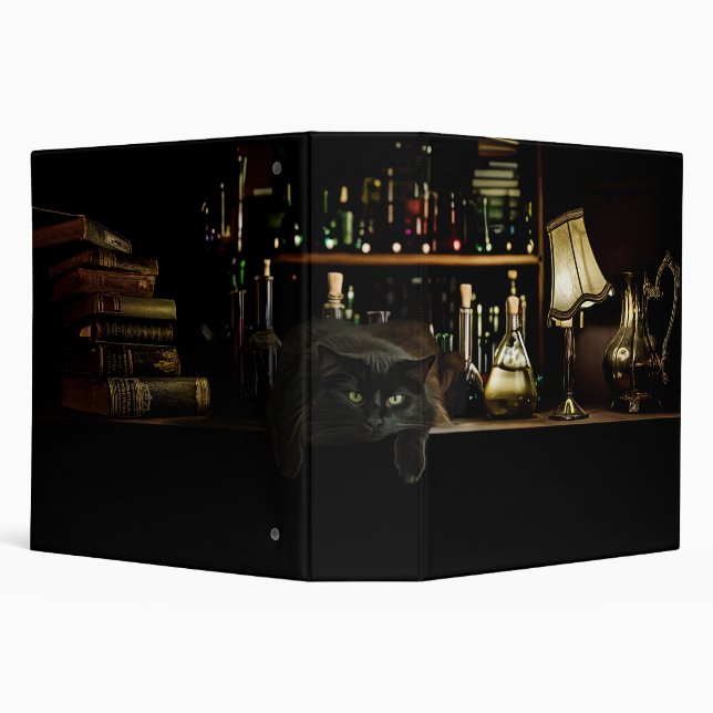 Le Chat Noir de la Bibliothèque Classeur Arcanum (Arrière-plan)