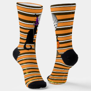 Le Chat Noir Halloween Witch Socks