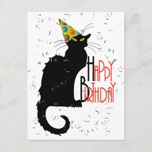 Le Chat Noir - HAPPY BIRTHDAY! Postcard