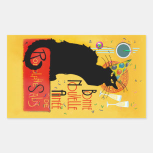 Le Chat Noir Happy New Year Party Sticker