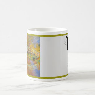 Le Chat Noir in Monet’s Japanese Bridge Coffee Mug