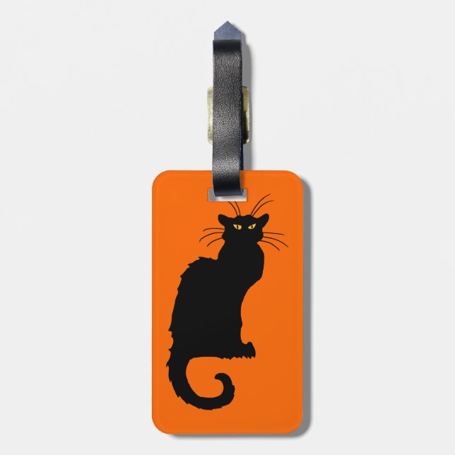 Le Chat Noir Luggage Tag (Back Vertical)