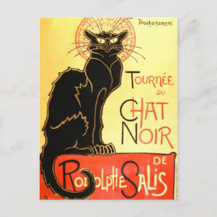 Le chat noir,Original billboard Postcard