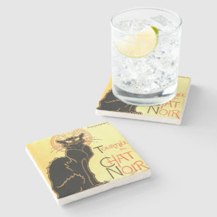 Le chat noir,Original billboard  Stone Coaster