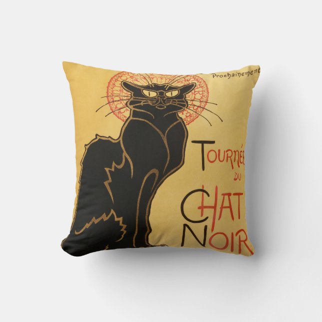 Le Chat Noir Pillow (Front)
