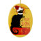 Le Chat Noir Santa Hat Christmas