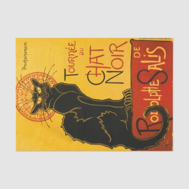 Le Chat Noir The Black Cat Tissue Paper (Front)
