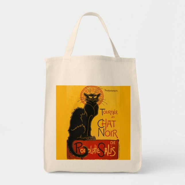 Le Chat Noir The Black Cat Tote Bag (Front)