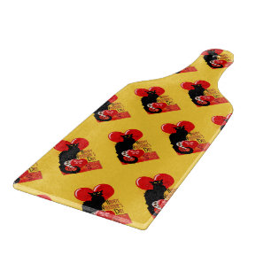 Le Chat Noir Valentine's Day Cutting Board