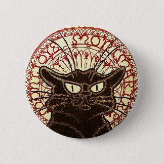 Le Chat Noir, Vente Hôtel Drouot Fine Art 2 Inch Round Button