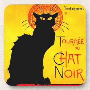 Le Chat Noir Vintage Coaster
