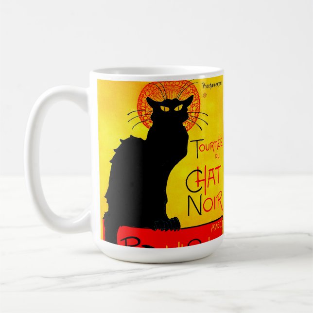 Le Chat Noir Vintage Coffee Mug (Left)