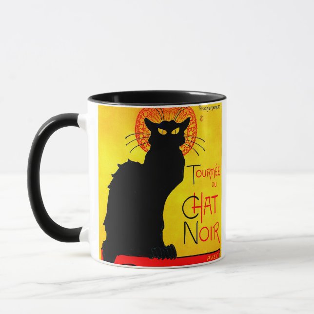 Le Chat Noir Vintage Mug (Left)