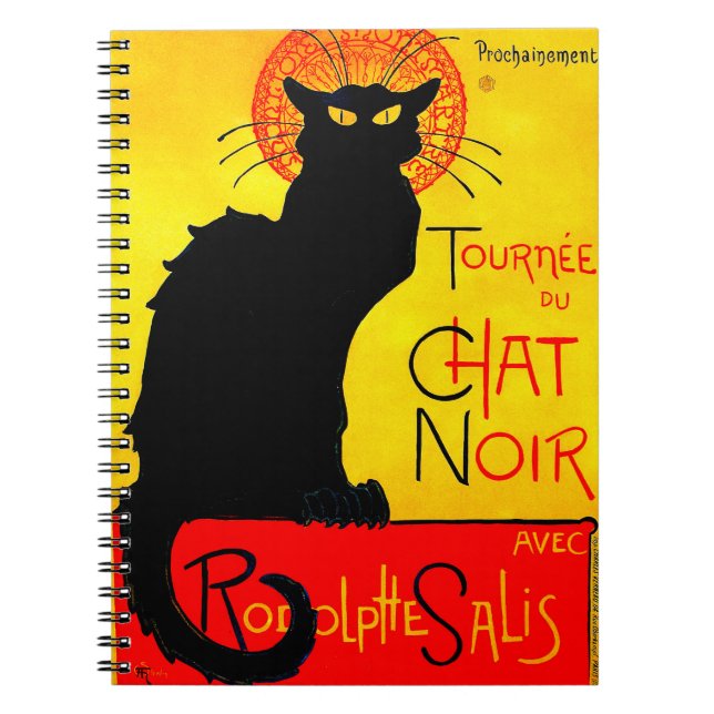 Le Chat Noir Vintage Notebook (Front)