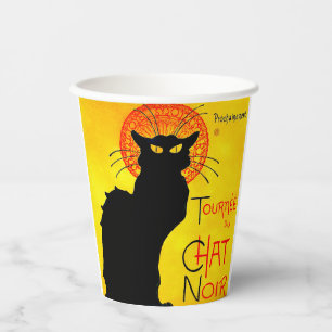 Le Chat Noir Vintage Paper Cups