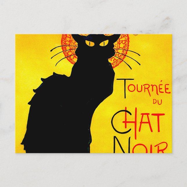 Le Chat Noir Vintage Postcard (Front)