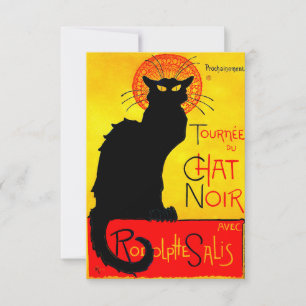 Le Chat Noir Vintage RSVP Card