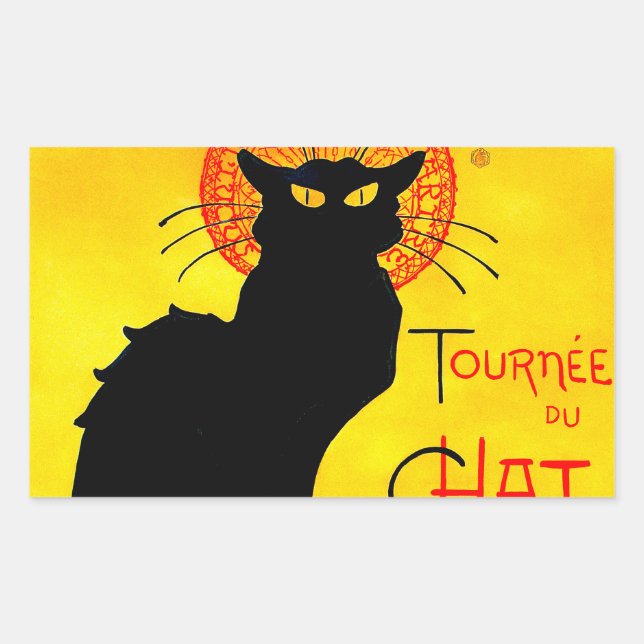Le Chat Noir Vintage Sticker (Front)