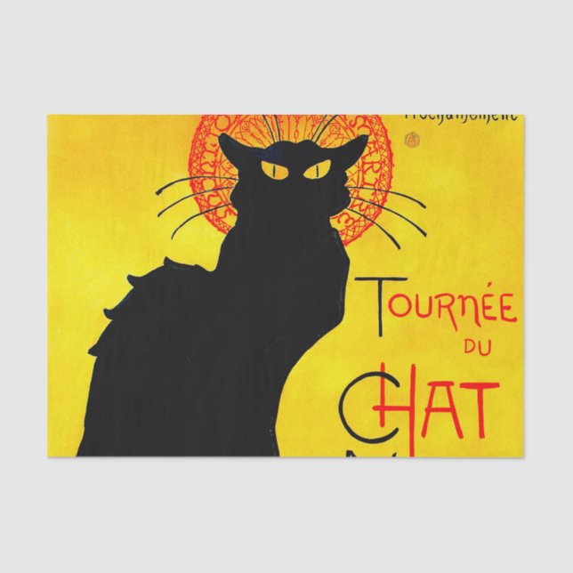 Le Chat Noir Vintage Tissue Paper (Front)