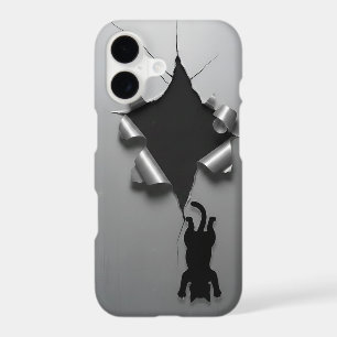Le Chat Re-Décorateur   Étui iPhone en Métal Déchi