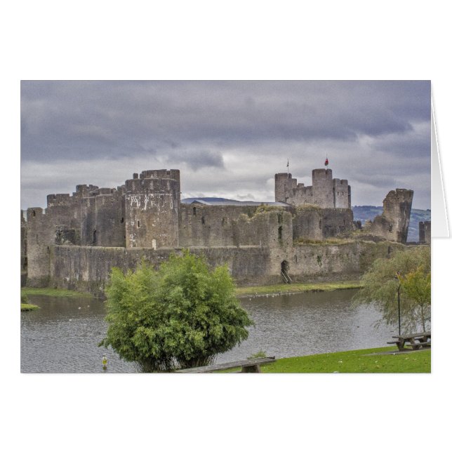 Le château de Caerphilly (Devant horizontal)