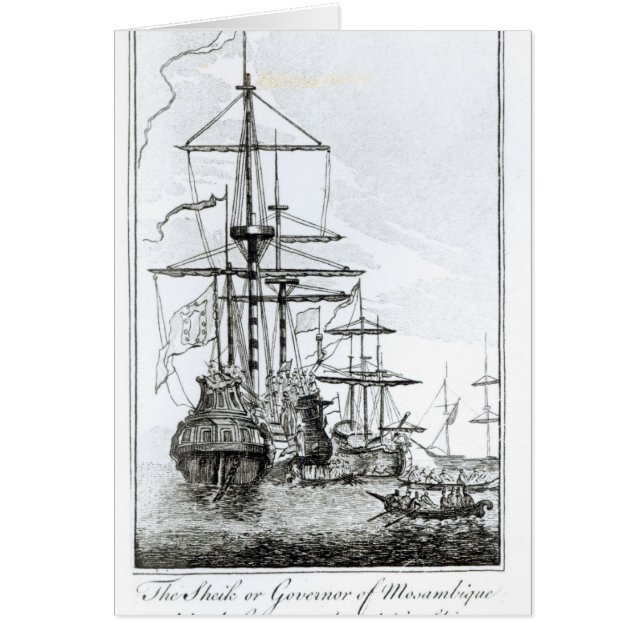 Le cheik ou le gouverneur de la Mozambique (Devant)