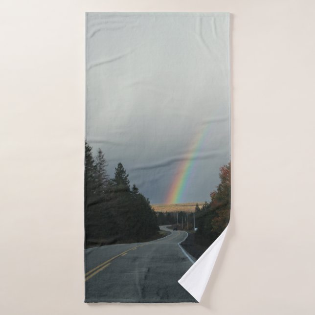 Le chemin vers le pot d'or (Serviette de bain)