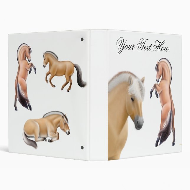 Le Cheval du Fjord Personnalisable Avery Classeur (Arrière-plan)